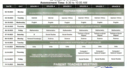 1st Term Revised Date Sheet for School Based Assessment 2023.
