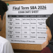 Final Term SBA Date Sheet 2026 Punjab